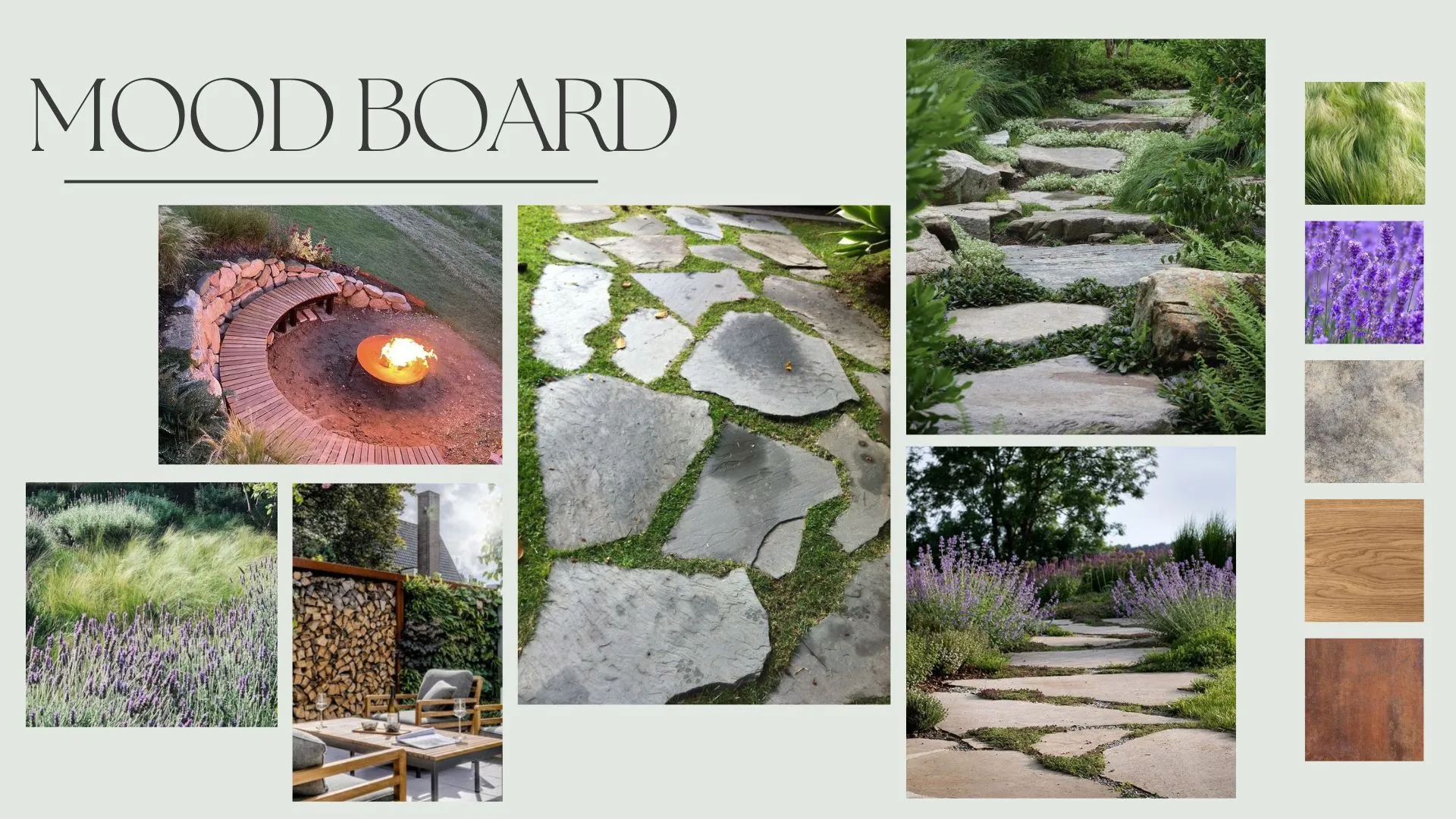 mood board du projet- MT concepteur paysagiste