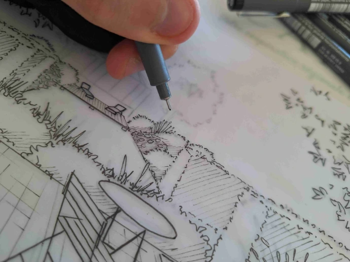 croquis concepteur paysagiste