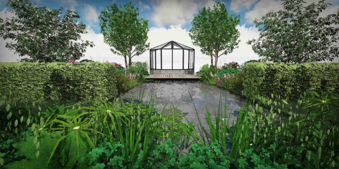 création d'un étang de jardin- concepteur paysagiste