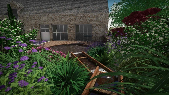 cascade en acier corten- MT concepteur paysagiste