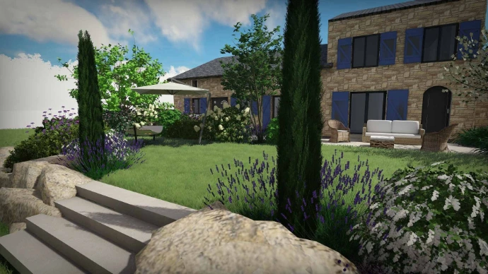 jardin méditerranéen- MT concepteur paysagiste