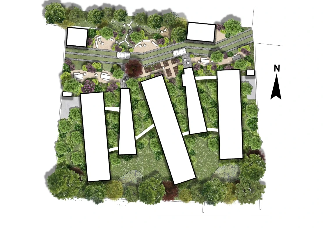 plan de masse projet- MT concepteur paysagiste