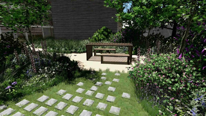 transition en pavage- MT concepteur paysagiste