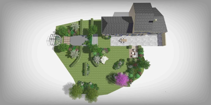 illustration plan de masse - MT concepteur paysagiste